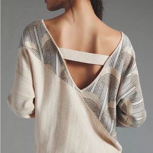ANTHROPOLOGY REAL FUN, WOW! PINEHURST SWEATER